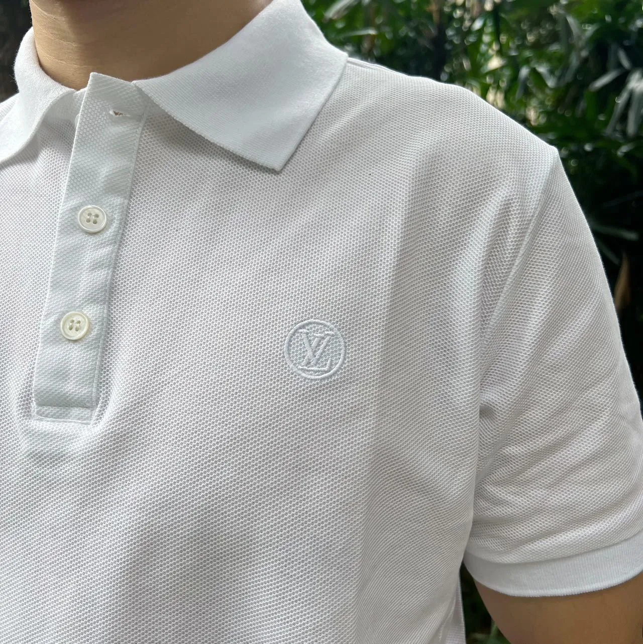 Louis Vuitton/Louis Vuitton Classic embroidered letter small label Polo short sleeves